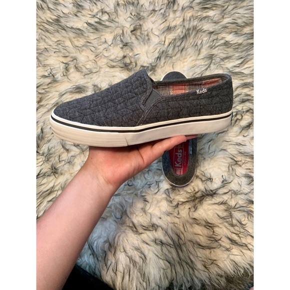 Keds Shoes - Rare Quilted Gray Keds